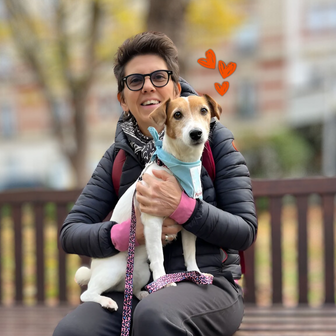 bénévole et son chien 