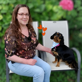 bénévole et son chien 