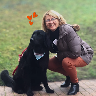 bénévole et son chien 