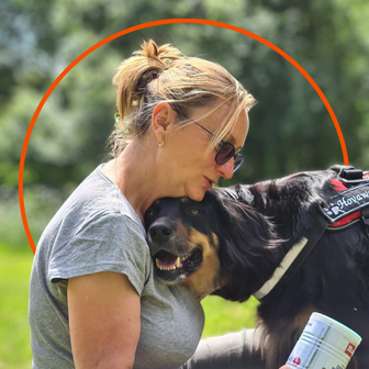 encadrement et leur chien