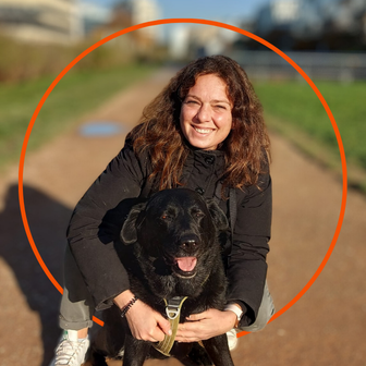 encadrement et leur chien